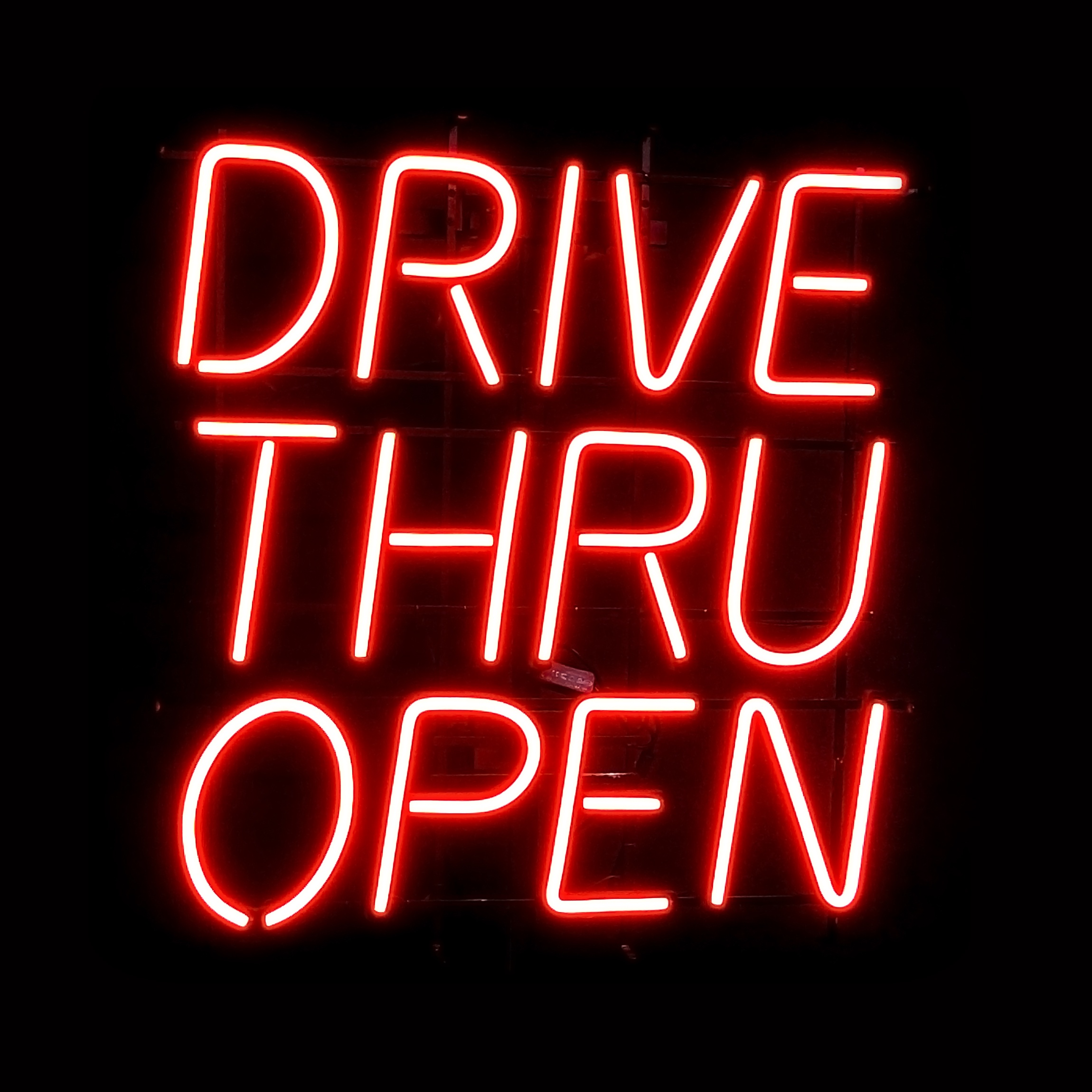 Drive Thru Open Custom Sign