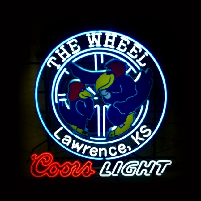 The Wheel Coors Light Custom Sign
