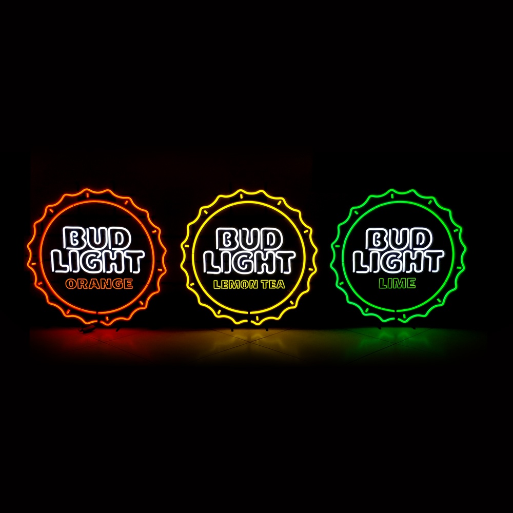 BUD Light Bottle Caps LED Sign