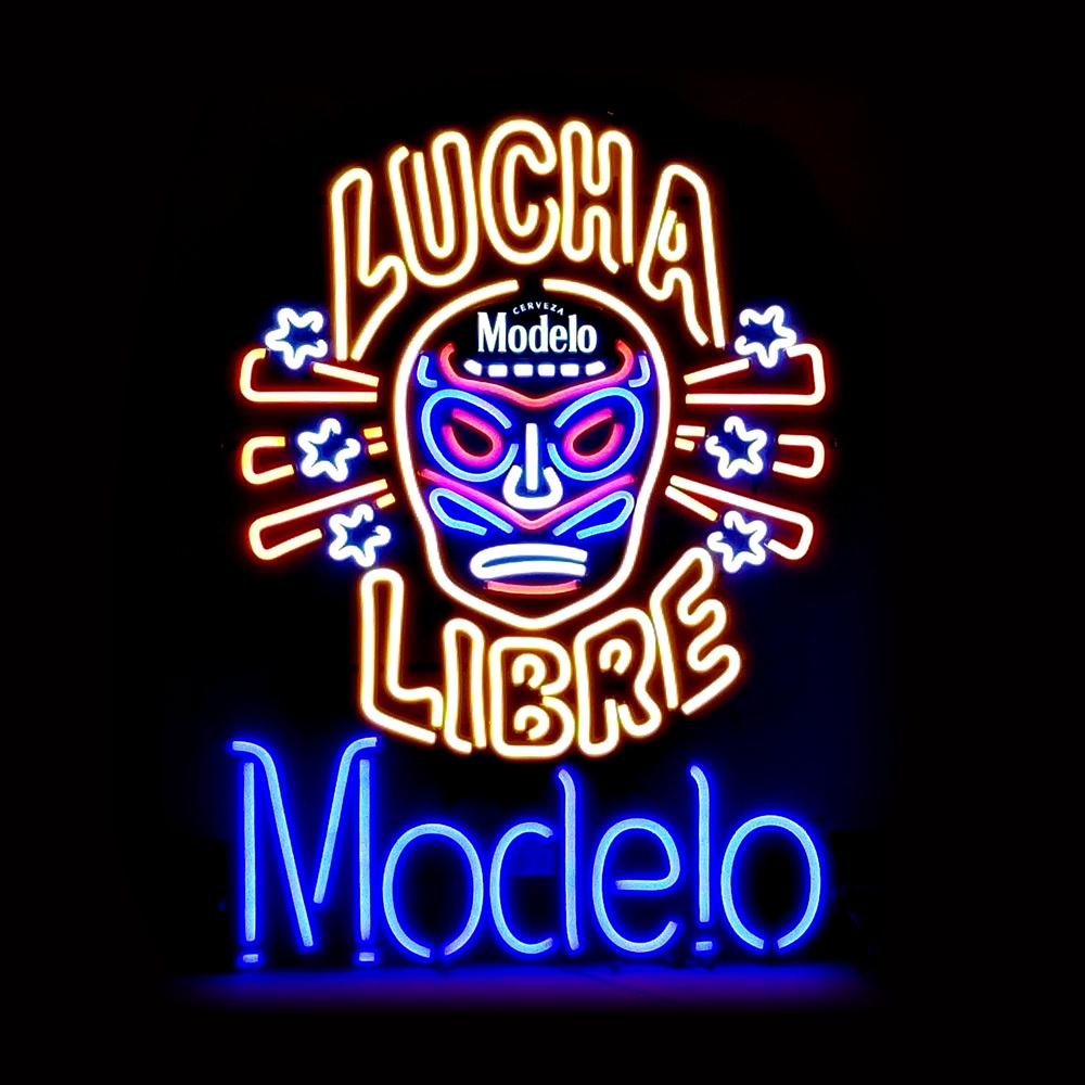 Lucha Libre Modelo LED Sign