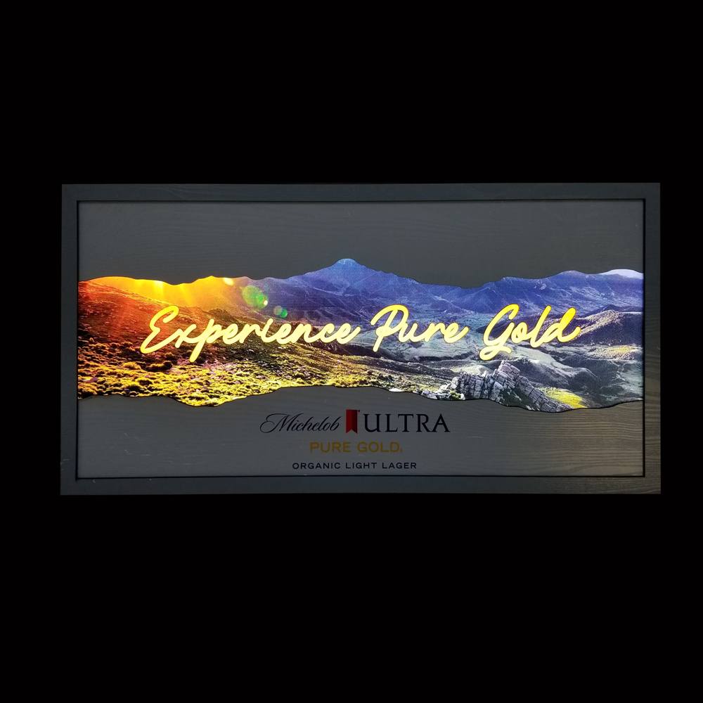Michelob Ultra Pure Gold LED Sign