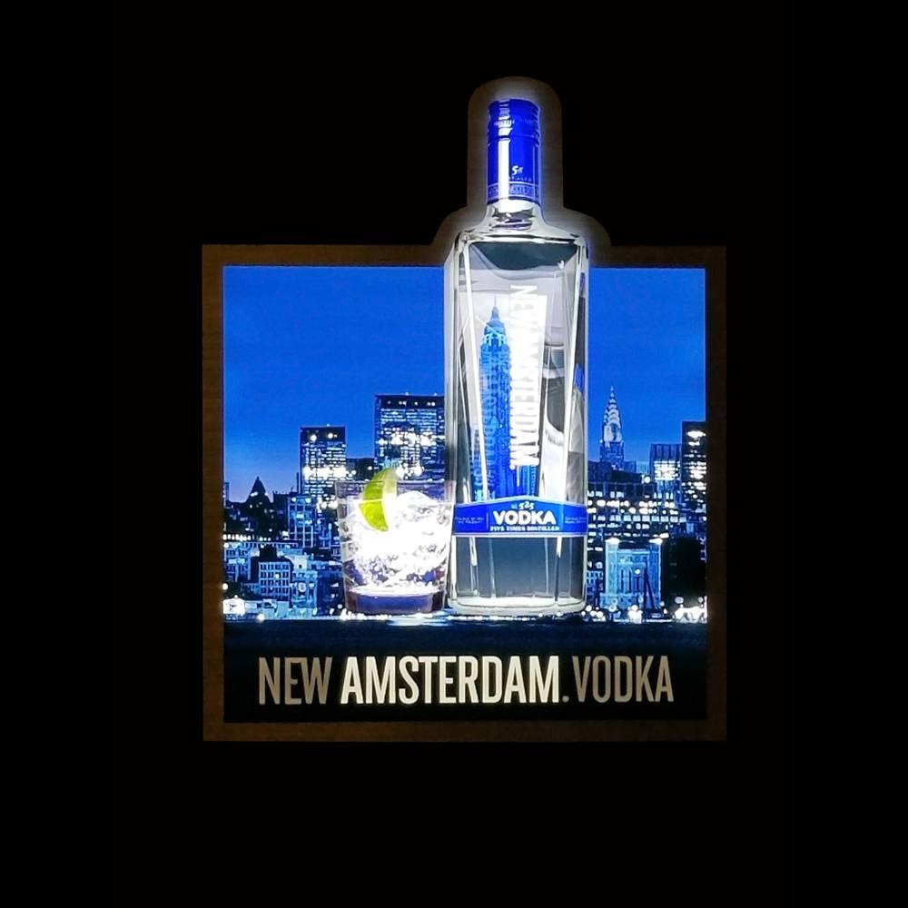 New Amsterdam Vodka Sign